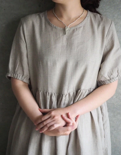 Fog Linen Work Silver Plated Beads Necklace S 4 Fog Linen Work Silver Plated Beads Necklace S