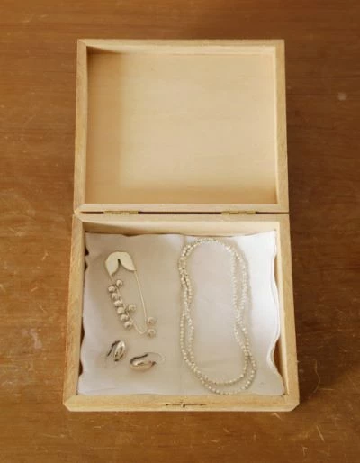 Fog Linen Work Silver Plated Beads Necklace S 3 Fog Linen Work Silver Plated Beads Necklace S