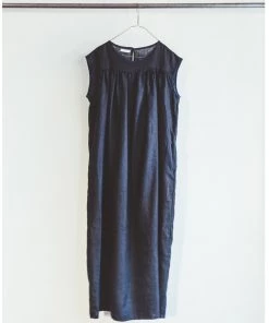 FOG LINEN WORK EUROPE June Dress Blue Indigo Women's Clothing