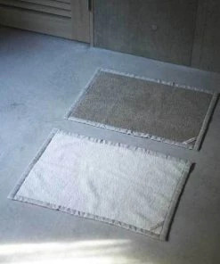 Fog Linen Work Linen Pile Bath Mat Bed & Bath