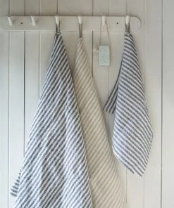 Fog Linen Work Bed & Bath Chambray Linen Towel M