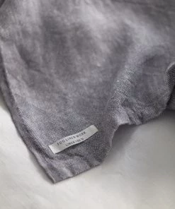 Fog Linen Work Chambray Linen Towel M "Grey" Bed & Bath