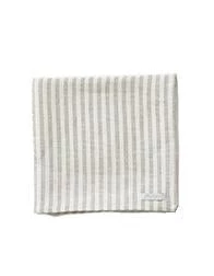 Fog Linen Work Chambray Linen Towel L "Natural White Stripes"