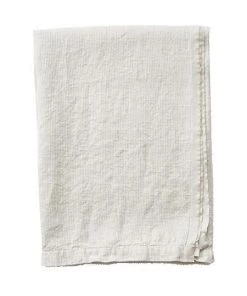 Fog Linen Work Washed Waffle Throw Natural Bed & Bath