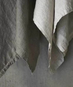 Fog Linen Work Washed Waffle Throw Natural Bed & Bath