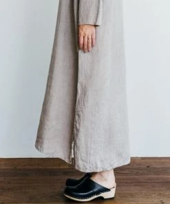 Fog Linen Work Bed & Bath Aria Long-Sleeve Night Shirt