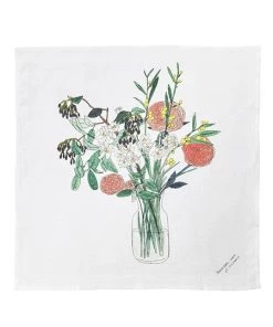 Fog Linen Work Linen Handkerchief Spring Flowers