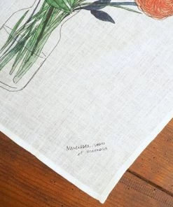 Fog Linen Work Linen Handkerchief Spring Flowers