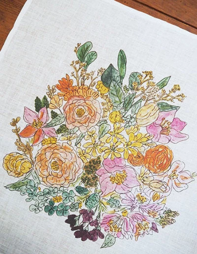 Fog Linen Work Linen Handkerchief Bouquet 5 Fog Linen Work Linen Handkerchief Bouquet