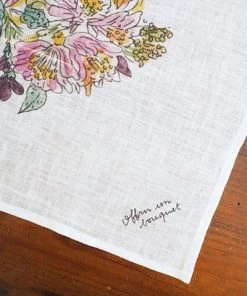 Fog Linen Work Linen Handkerchief Bouquet