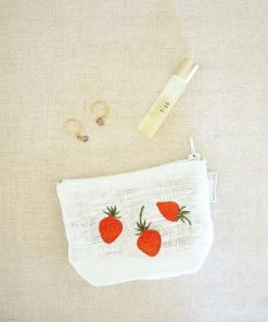 Fog Linen Work Linen Pouch "Strawberry" Accessories