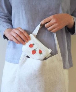 Fog Linen Work Linen Pouch "Strawberry" Accessories