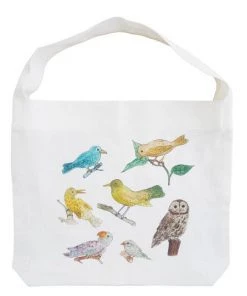 Fog Linen Work Isabelle Boinot Bag "Birds"