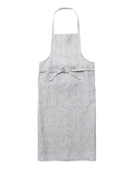 Fog Linen Work Full Apron Grey White Stripes Kitchen & Table 4 Fog Linen Work Full Apron Grey White Stripes Kitchen & Table