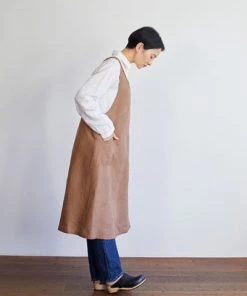 Fog Linen Work Kitchen & Table Linen Japanese Over-Apron Biscuit
