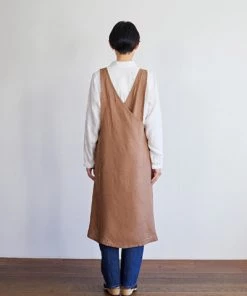 Fog Linen Work Kitchen & Table Linen Japanese Over-Apron Biscuit