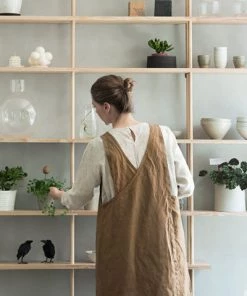 Fog Linen Work Kitchen & Table Linen Japanese Over-Apron Biscuit