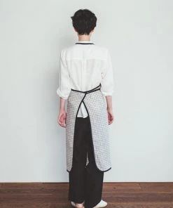 Fog Linen Work Kitchen & Table Piping Apron Jenn