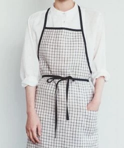 Fog Linen Work Kitchen & Table Piping Apron Jenn