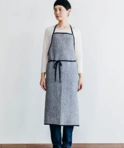 Fog Linen Work Piping Apron Toothhound Checks