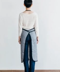 Fog Linen Work Piping Apron Toothhound Checks