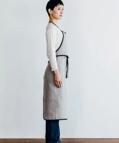 Fog Linen Work Piping Apron Natural Kitchen & Table