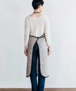 Fog Linen Work Piping Apron Natural Kitchen & Table