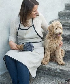 Fog Linen Work Piping Apron Natural Kitchen & Table