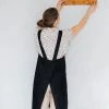 Fog Linen Work Kitchen & Table Cross Back Work Apron Black