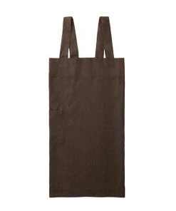 Fog Linen Work Linen Square Cross Apron Sepia Kitchen & Table