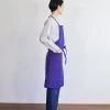 Fog Linen Work Linen Daily Apron Iris Linen Aprons