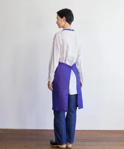 Fog Linen Work Linen Daily Apron Iris Linen Aprons