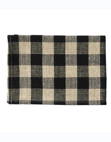 Fog Linen Work Kitchen & Table Thick Linen Kitchen Cloth Black Natural 4 Fog Linen Work Kitchen & Table Thick Linen Kitchen Cloth Black Natural