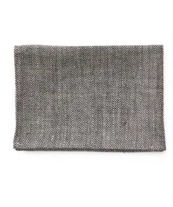 Fog Linen Work Thick Linen Kitchen Cloth Herringbone Kitchen & Table