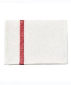 Fog Linen Work New Arrivals 【new】Assortment Of 3 Thick Linen Kitchen Summer Stripes Mix