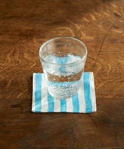 Fog Linen Work Linen Placemats & Coasters Linen Coaster Francis