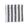 Fog Linen Work Linen Coaster Black White Stripes