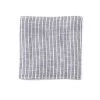 Fog Linen Work Linen Coaster Grey White Stripes Linen Placemats & Coasters