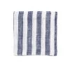 Fog Linen Work Linen Coaster Navy Stripes