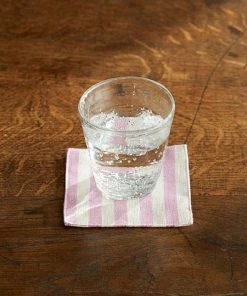 Fog Linen Work Linen Placemats & Coasters Linen Coaster Michele