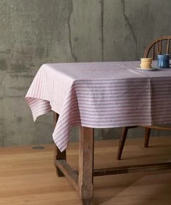 Fog Linen Work Linen Tablecloth Michele Linen Tablecloths & Nakins