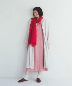 FOG LINEN WORK EUROPE Akari Shirt Dress FLAMANT ROSE Women's Clothing