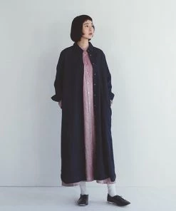 FOG LINEN WORK EUROPE Akari Shirt Dress BLUE INDIGO