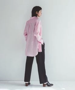 FOG LINEN WORK EUROPE Kaho Oversized Shirt FUCHSIA PINK