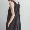 FOG LINEN WORK EUROPE 【Restocked】Magee Slip Dress Black