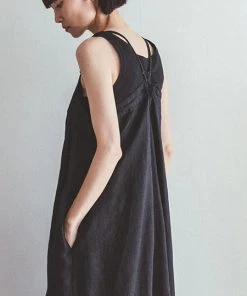 FOG LINEN WORK EUROPE 【Restocked】Magee Slip Dress Black