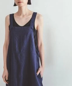 FOG LINEN WORK EUROPE New Arrivals Paige Jumper Dress Blue Dur