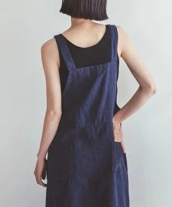 FOG LINEN WORK EUROPE New Arrivals Paige Jumper Dress Blue Dur