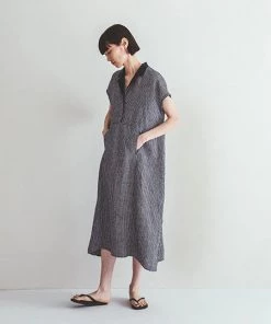 FOG LINEN WORK EUROPE 【new】EVIE Dress Steph 9 FOG LINEN WORK EUROPE 【new】EVIE Dress Steph