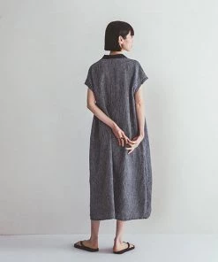 FOG LINEN WORK EUROPE 【new】EVIE Dress Steph 8 FOG LINEN WORK EUROPE 【new】EVIE Dress Steph